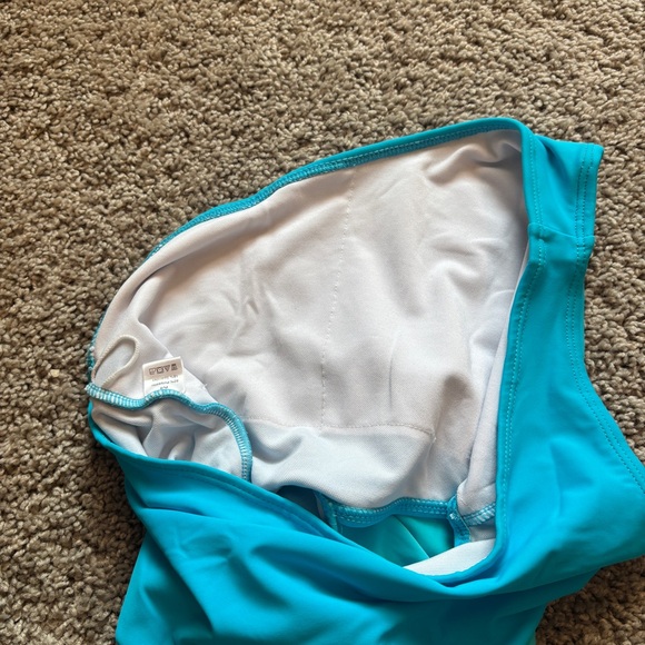 Two Tone Size M One Shoulder Cut Out Monokini - Picture 6 of 10